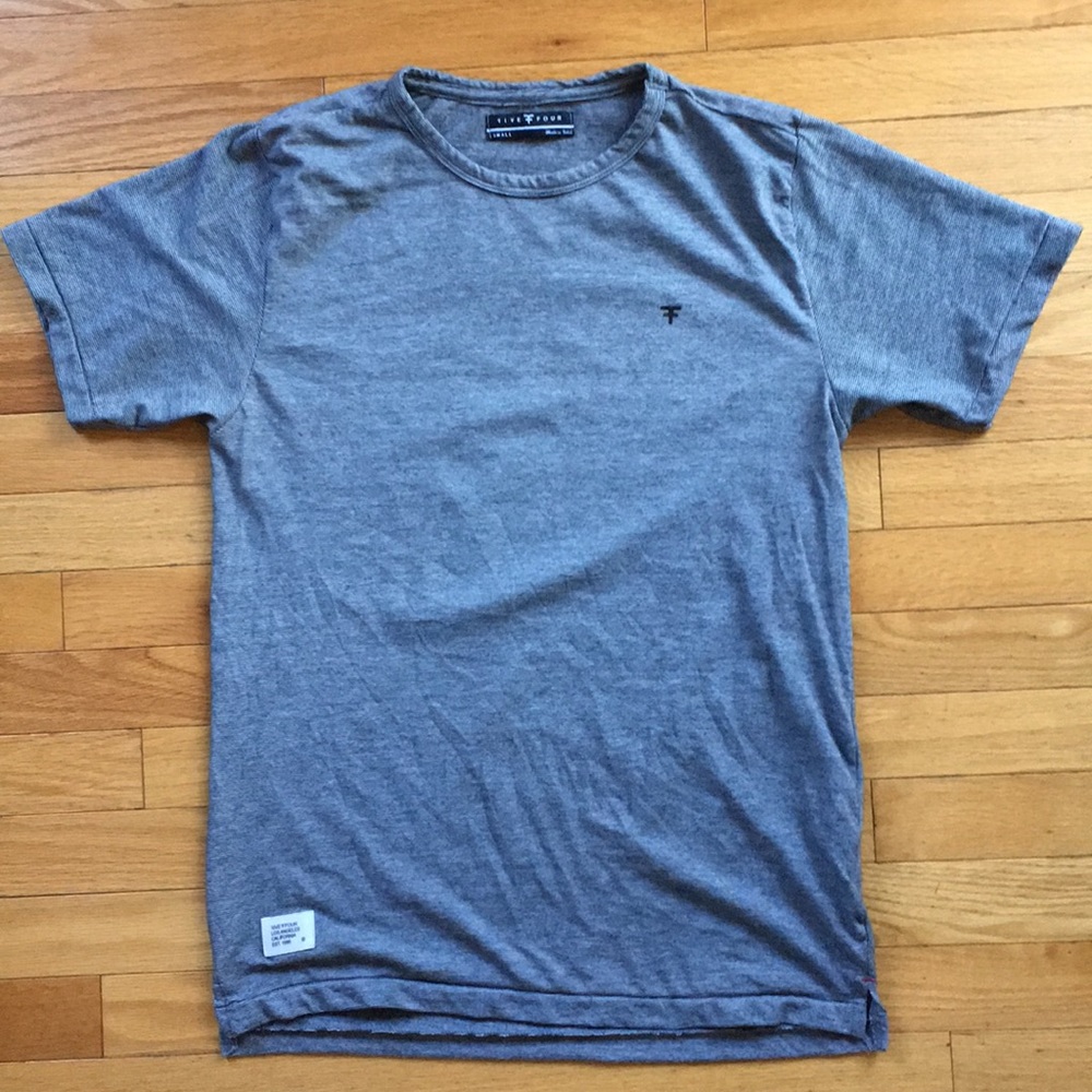 FIVE FOUR Thin Striped Short Sleeve T Shirt